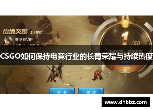 CSGO如何保持电竞行业的长青荣耀与持续热度 CSGO如何保持电竞行业的长青荣耀与持续热度